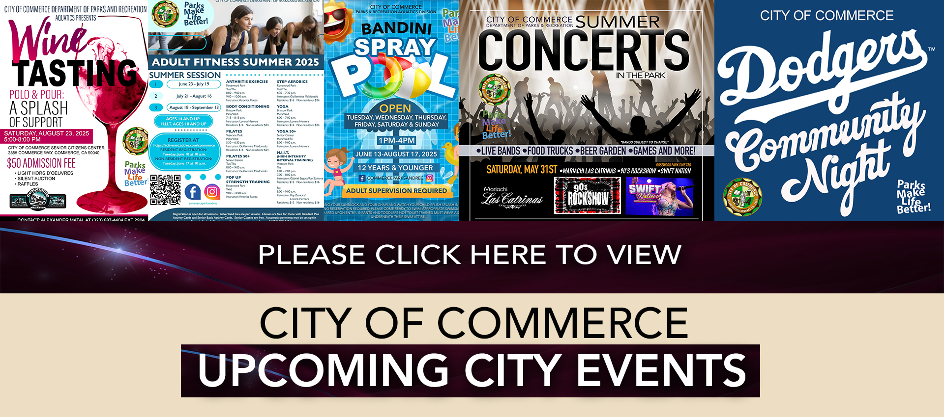 upcoming City events